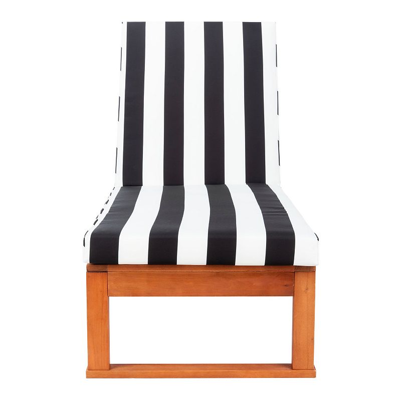 Safavieh Solano Sun Lounger Patio Chair, Black