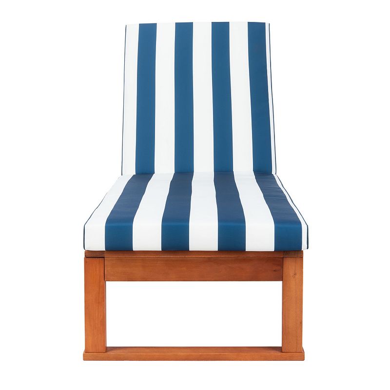 55042024 Safavieh Solano Sun Lounger Patio Chair, Blue sku 55042024