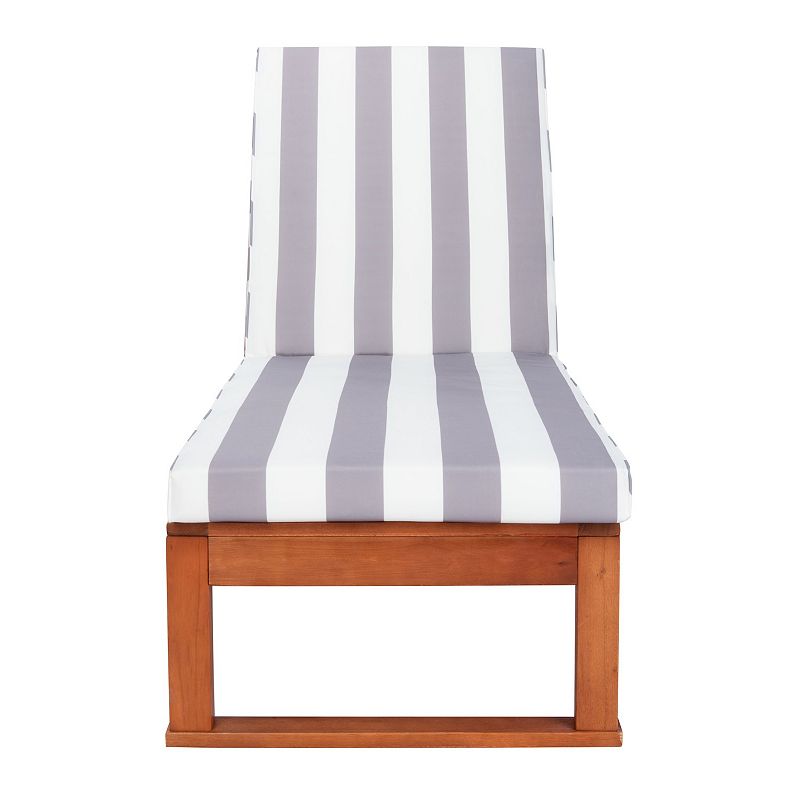Safavieh Solano Sun Lounger Patio Chair, Gray