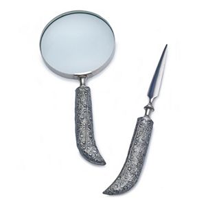 Bombay™ Scroll Letter Opener & Magnifying Glass 2-piece Set