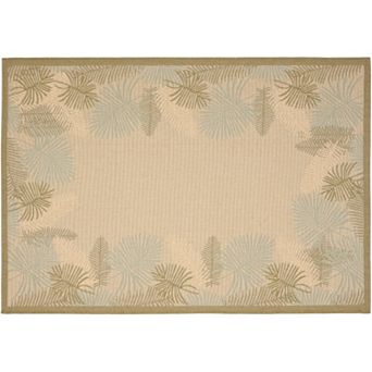 Safavieh Courtyard Palmaire Framed Indoor Outdoor Rug