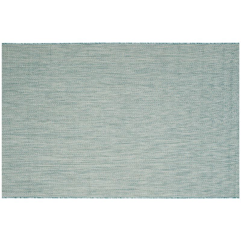 Safavieh Courtyard Palm Beach Chevron Indoor Outdoor Rug, Blue, 8X11 Ft