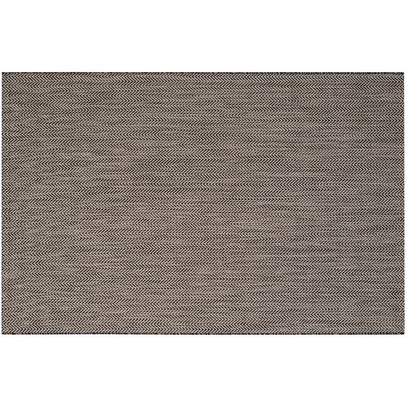 Safavieh Courtyard Palm Beach Chevron Indoor Outdoor Rug, Black, 8X11 Ft