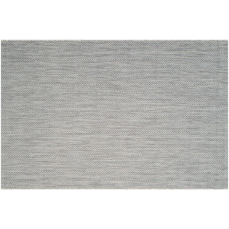 Safavieh Courtyard Palm Beach Chevron Indoor Outdoor Rug, Grey, 6.5Ft Rnd