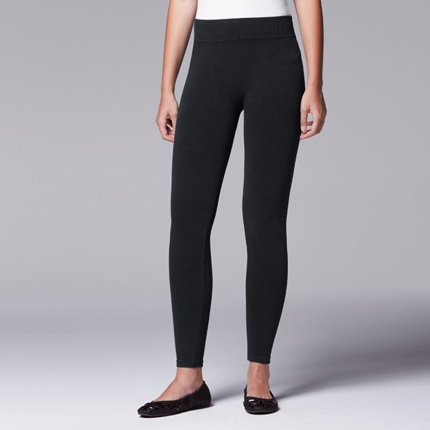 vera wang twill leggings