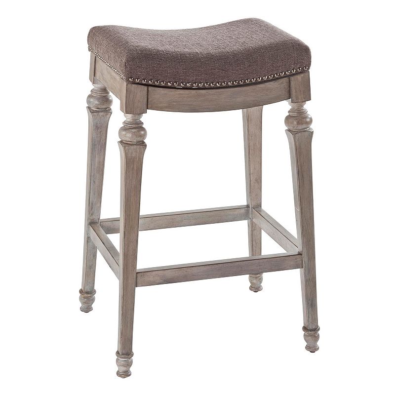 Hillsdale Furniture Vetrina Backless Counter Stool, Grey