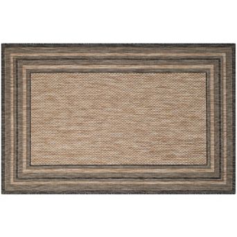 Safavieh Courtyard Kensington Framed Indoor Outdoor Rug