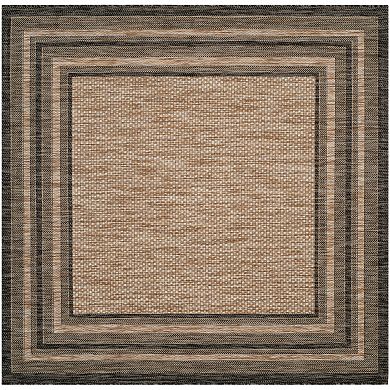 Safavieh Courtyard Kensington Framed Indoor Outdoor Rug