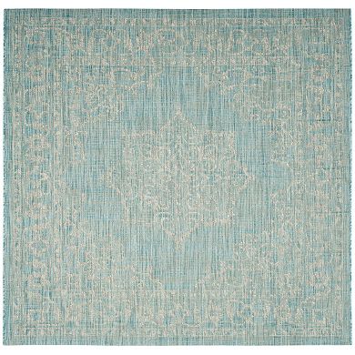 Safavieh Courtyard Ellsworth Framed Medallion Indoor Outdoor Rug