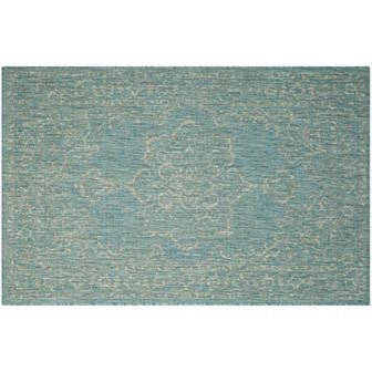 Safavieh Courtyard Ellsworth Framed Medallion Indoor Outdoor Rug