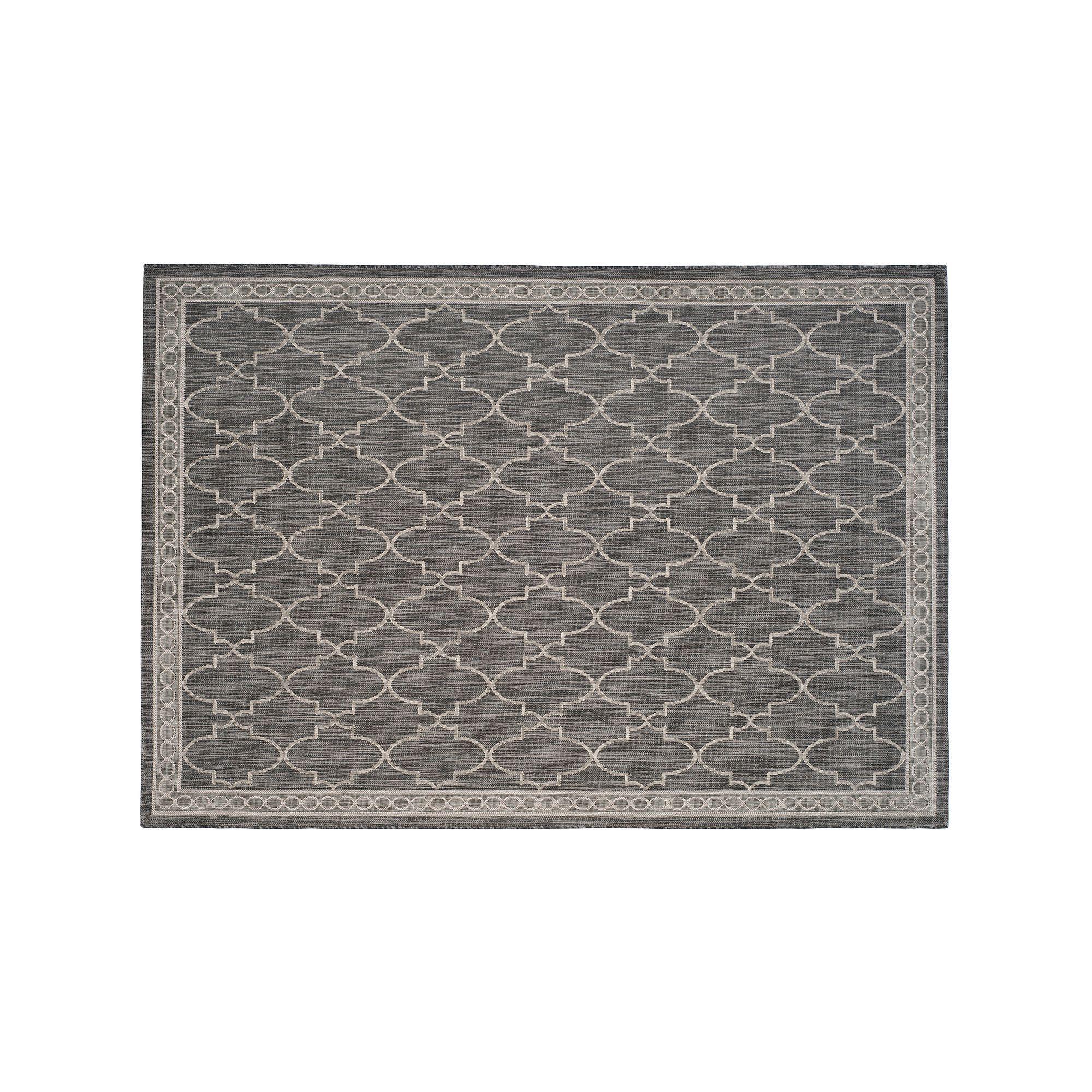 Safavieh Courtyard Metro Trellis Indoor Outdoor Rug, Black