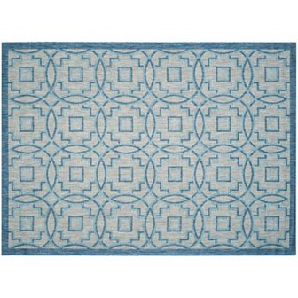 Safavieh Courtyard Metropolitan Geometric Indoor Outdoor Rug