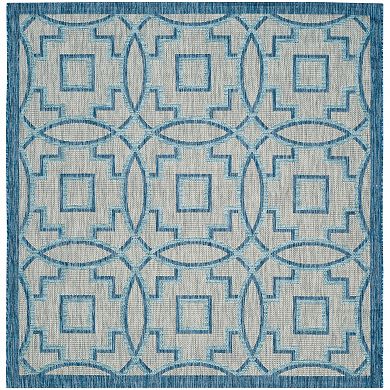 Safavieh Courtyard Metropolitan Geometric Indoor Outdoor Rug