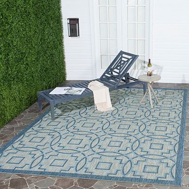 Safavieh Courtyard Metropolitan Geometric Indoor Outdoor Rug