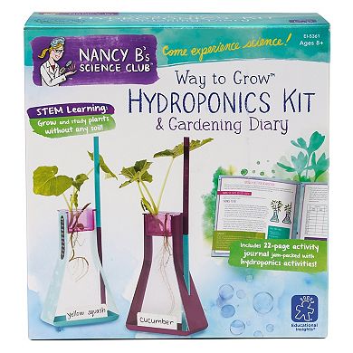 Educational Insights Nancy B's Science Club Way To Grow Hydroponics Kit & Gardening Diary