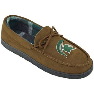 Men's Wide-Width Michigan State Spartans Microsuede Moccasins