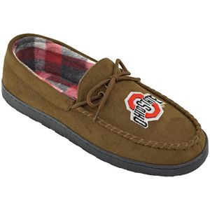 Men's Wide-Width Ohio State Buckeyes Microsuede Moccasins