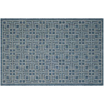 Safavieh Courtyard Labyrinth Lattice Indoor Outdoor Rug