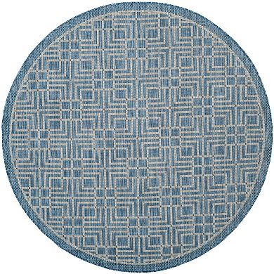 Safavieh Courtyard Labyrinth Lattice Indoor Outdoor Rug