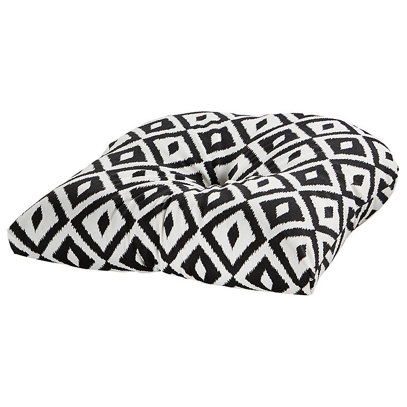 UPC 618240015953 product image for Terrasol Outdoor Patio Chair Cushion, Black Squares | upcitemdb.com