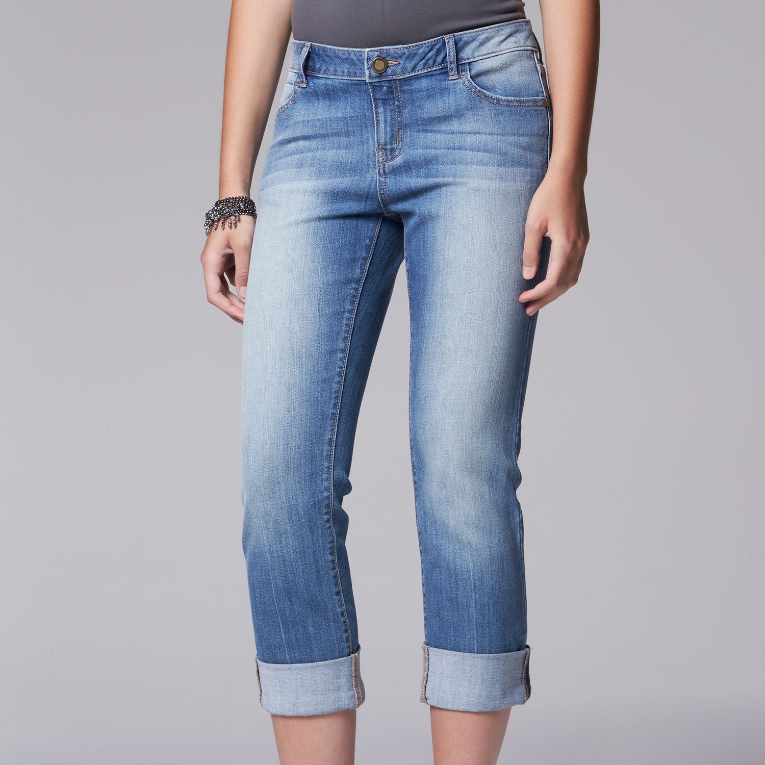 simply vera capri jeans