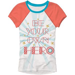 Girls 4-6x Marvel Captain America 