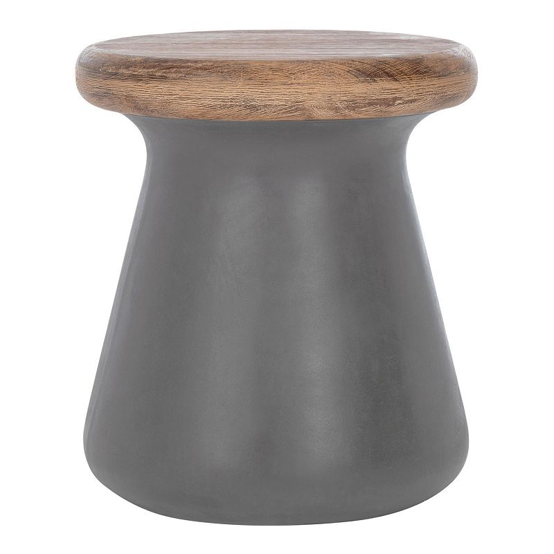 Safavieh Button Accent End Table, Grey