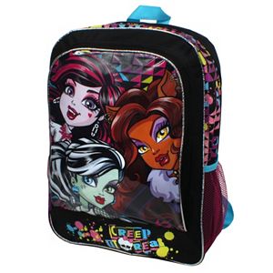 Girls Monsters High Sublimated Graphic Backpack