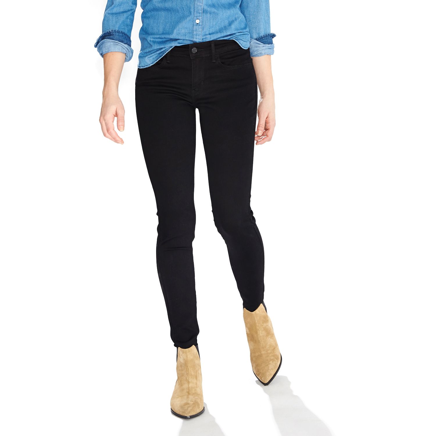 levi's 710 super skinny mid rise slim through hip and thigh