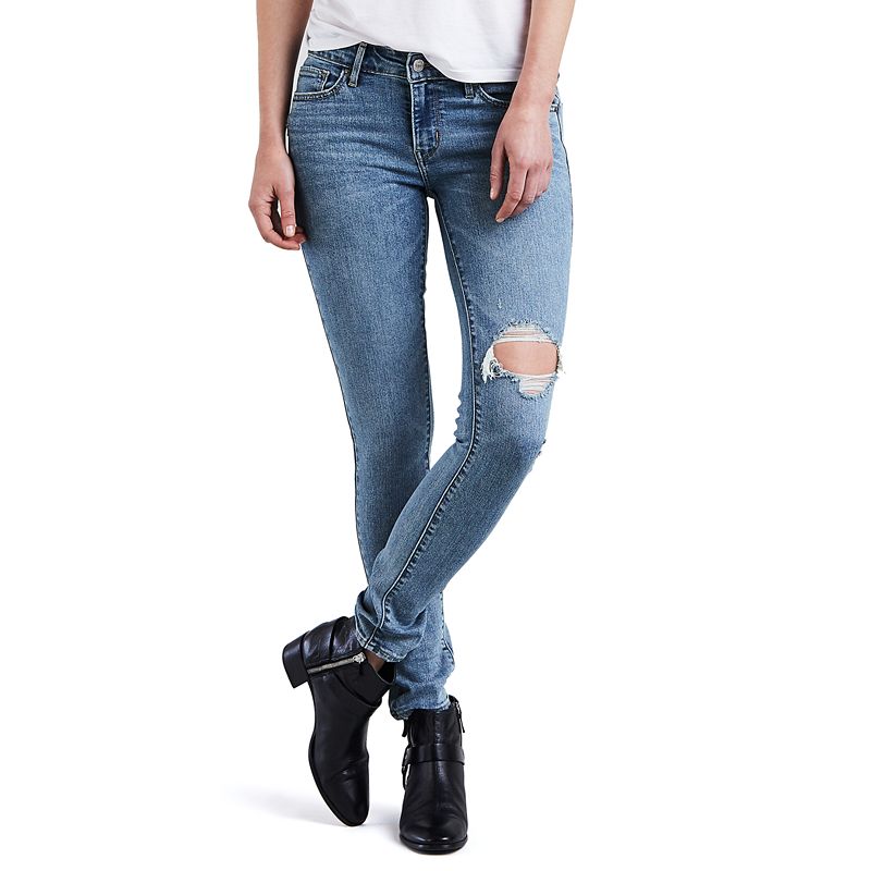 UPC 052177472142 product image for Women's Levi's 711 Skinny Jeans, Size: 28(US 6)Medium, Light Blue | upcitemdb.com