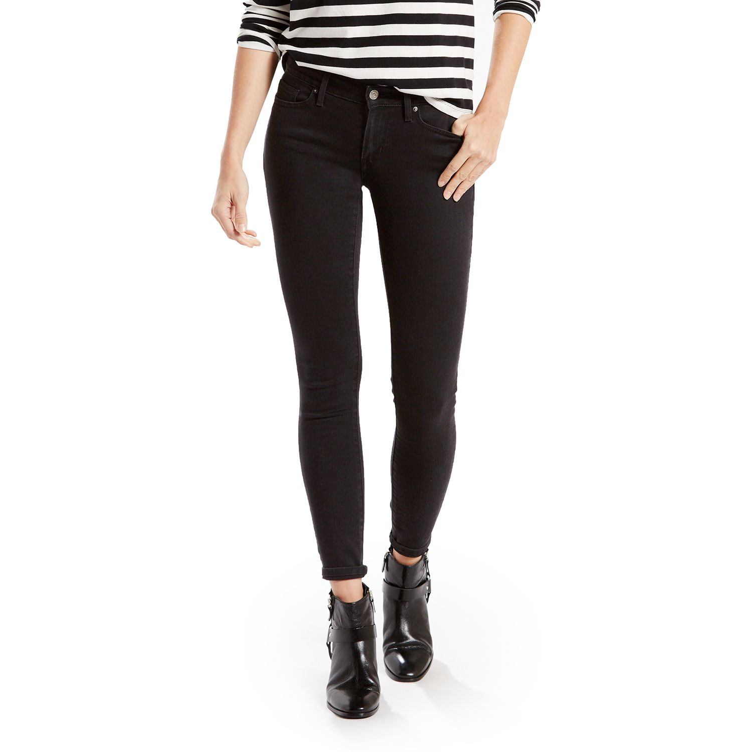 kohls black ripped jeans