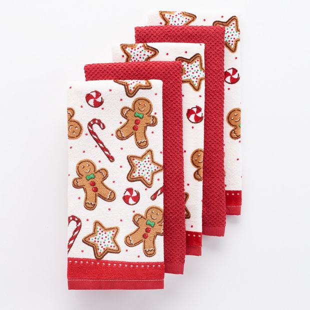 Farmhouse Christmas Gingerbread Kitchen Towel Set of 2