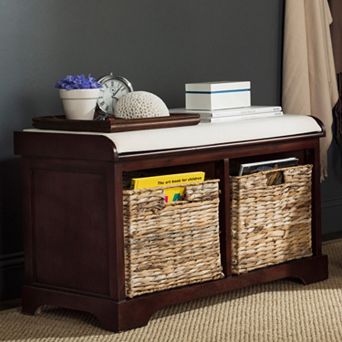Safavieh Freddy Wicker Storage Bench