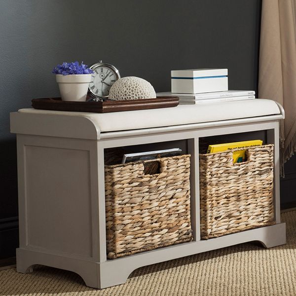 Safavieh sales wicker bench