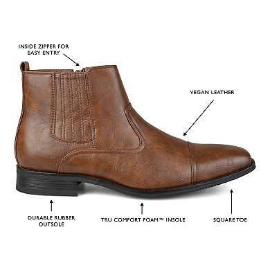 VANCE Alex Men's Cap-Toe Dress Boots