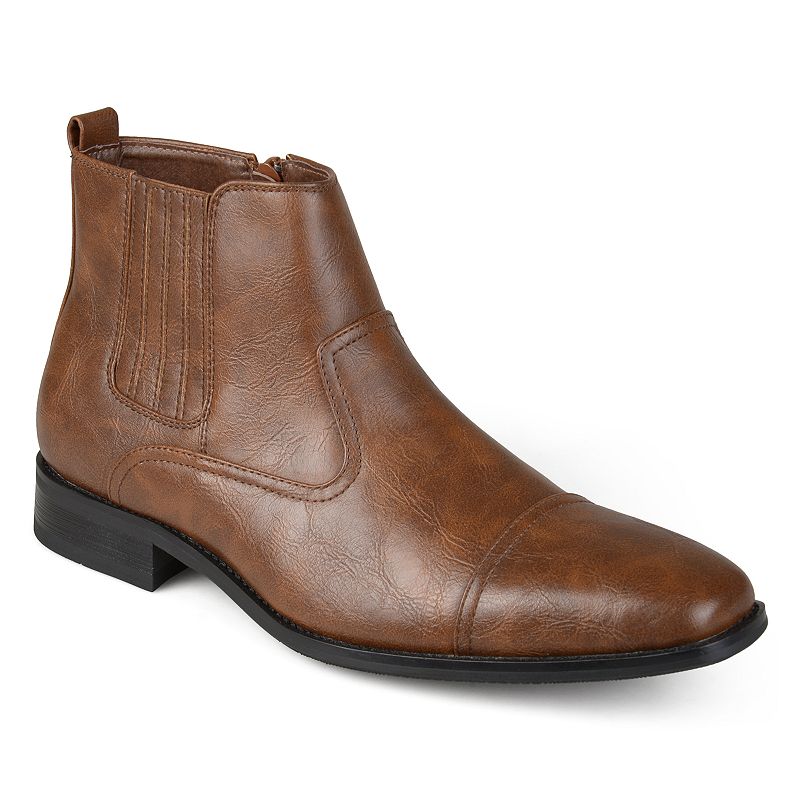 Vance Co. Alex Mens Cap-Toe Dress Boots, Size: 7, Brown