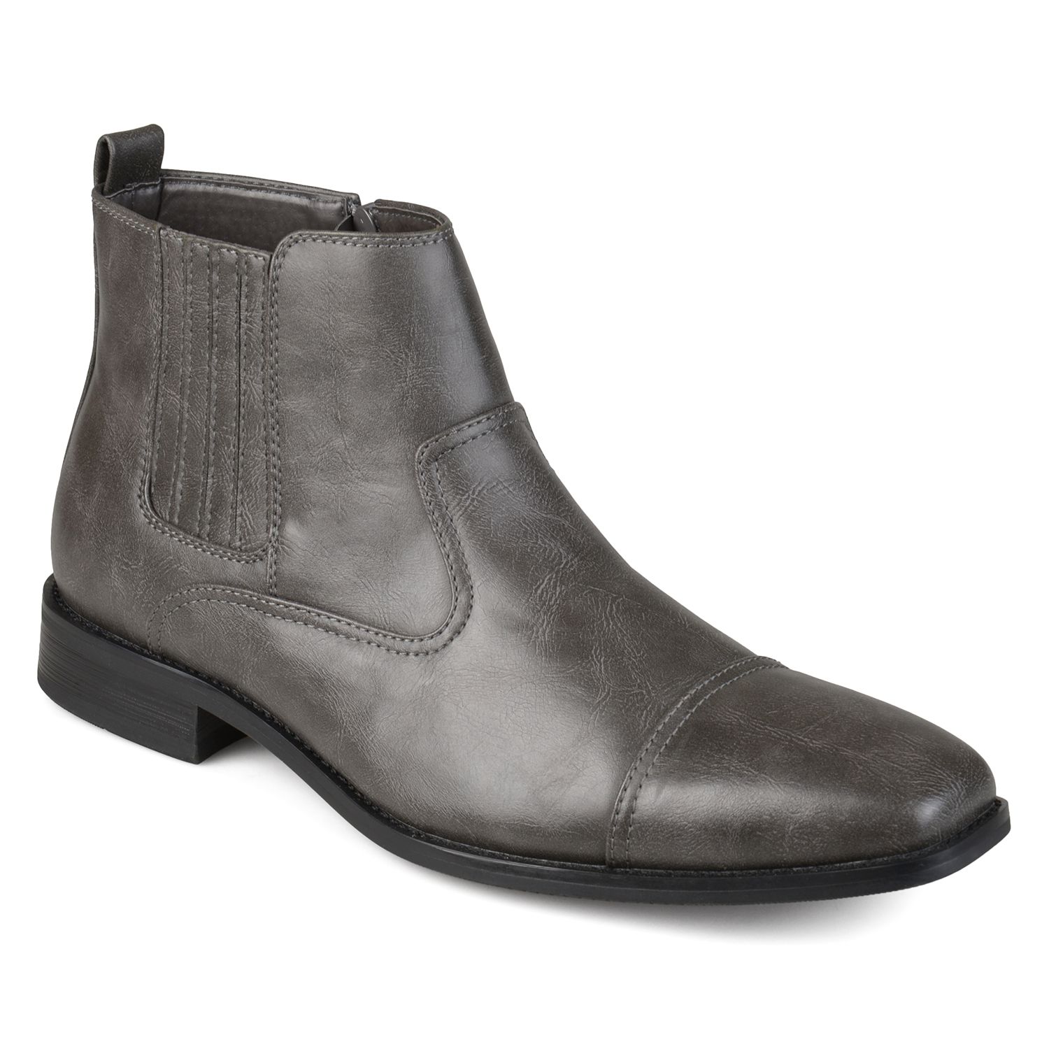 mens gray dress boots