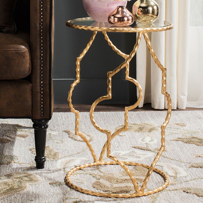 Safavieh Ira Round End Table, Gold ~ End Tables