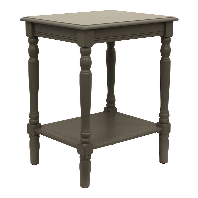 Decor Therapy Simplify End Table, Grey
