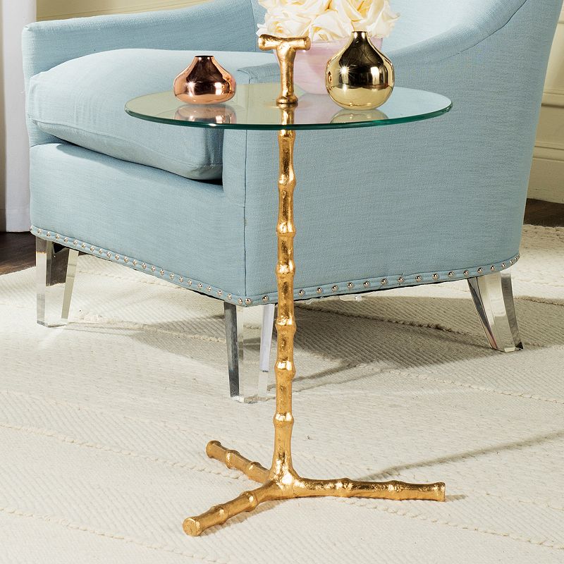Safavieh Cardin Round End Table, Gold