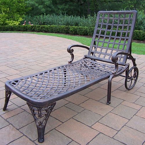 Elite Cast Aluminum Outdoor Chaise Lounge