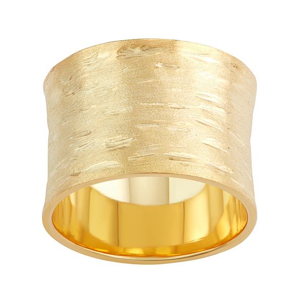 gold cigar band rings for women