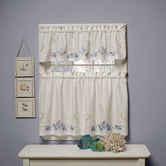 Seabreeze 2-pk. Tiered Curtains