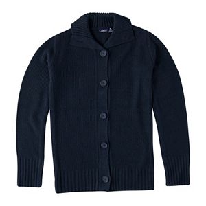 Girls 7-16 Chaps School Uniform Button-Front Sweater