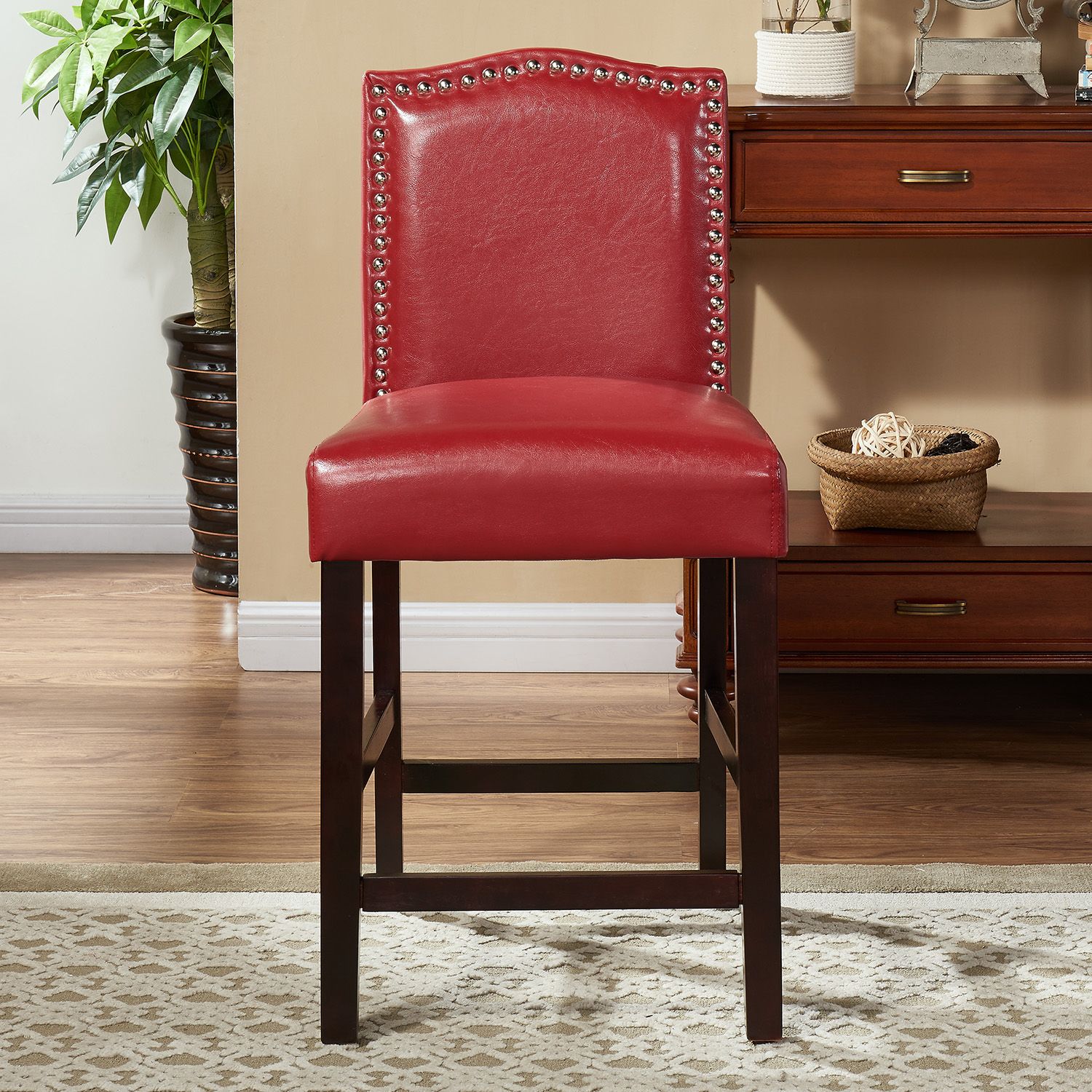 Morgan Nailhead Bar Stool Photos