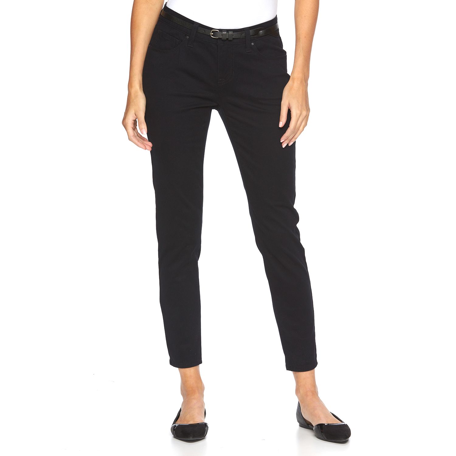 sateen skinny pants