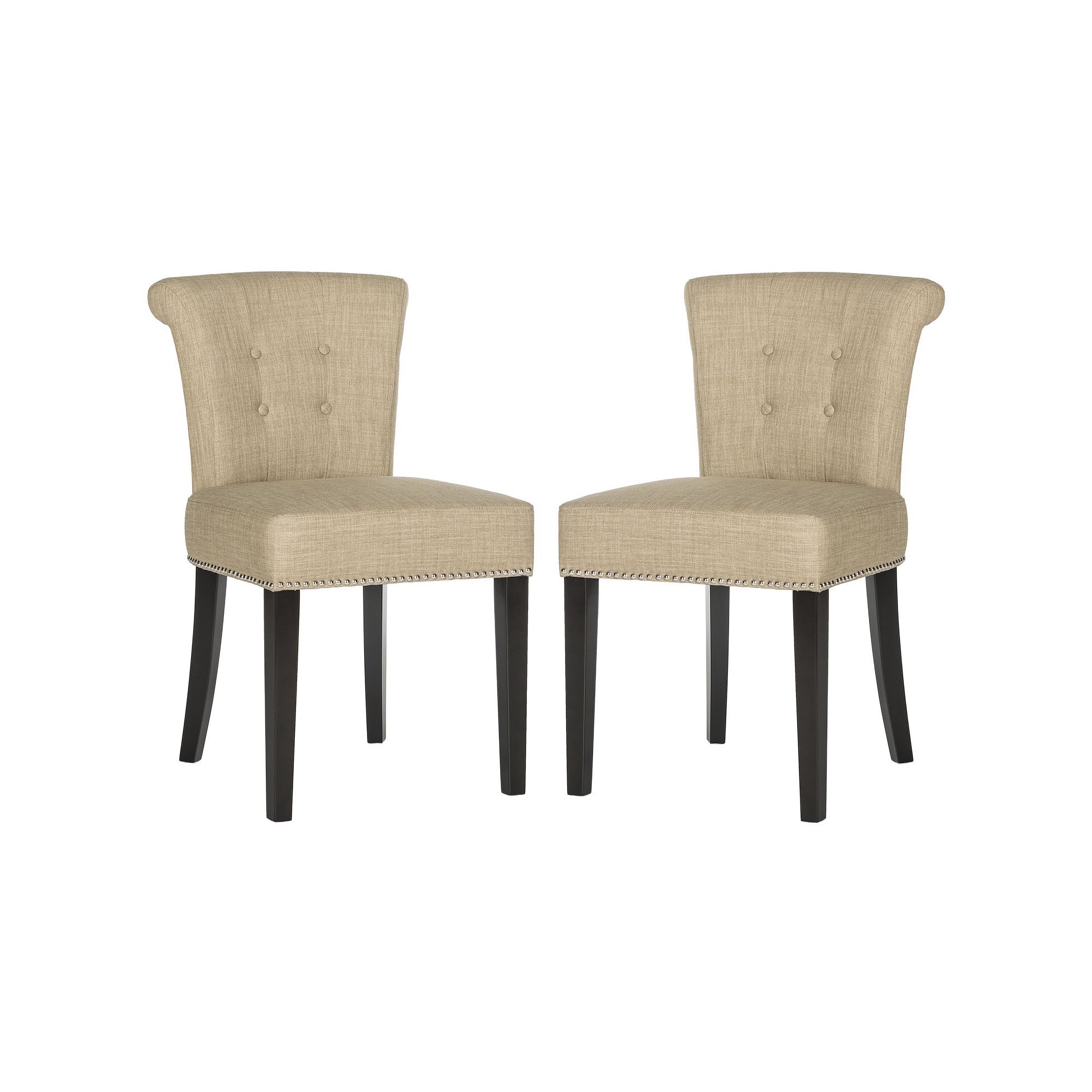 Safavieh Sinclair Accent Chair 2-piece Set, Brown