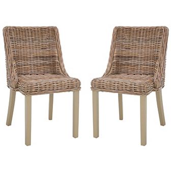 Safavieh Caprice Wicker Dining Chair 2 pc Set
