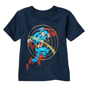 Toddler Boy Marvel Captain America Sonic Shield Tee