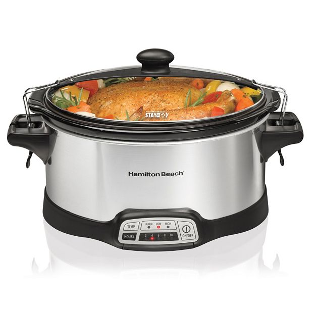 Hamilton Beach 6-qt. Stay or Go Slow Cooker with Lid Rest